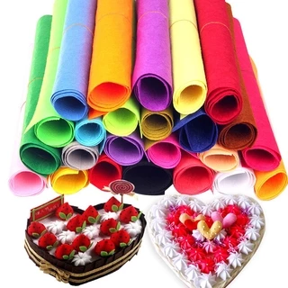 ผ้าสักหลาดโพลีเอสเตอร์ แบบหนา แฮนด์เมด ขนาด 50x40 ซม. DIY แบบสร้างสรรค์ สําหรับเด็กอนุบาล