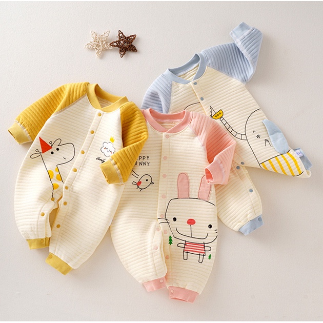 ชุดจั๊มสูท สําหรับเด็กทารกแรกเกิด ผู้ชาย และผู้หญิง อายุ 0-18 เดือน V39