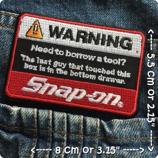 Snap on ตัวรีดติดเสื้อ อาร์มรีด อาร์มปัก ตกแต่งเสื้อผ้า หมวก กระเป๋า แจ๊คเก็ตยีนส์ Racing Embroidered Iron on Patch