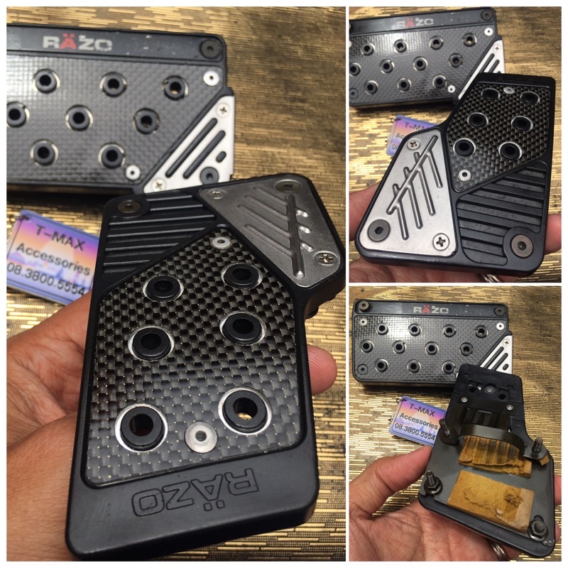 RAZO แป้นเหยียบกันลื่น รุ่น RP53 RP54 คาร์บอน (Carbon Fibre) by Carmate ...