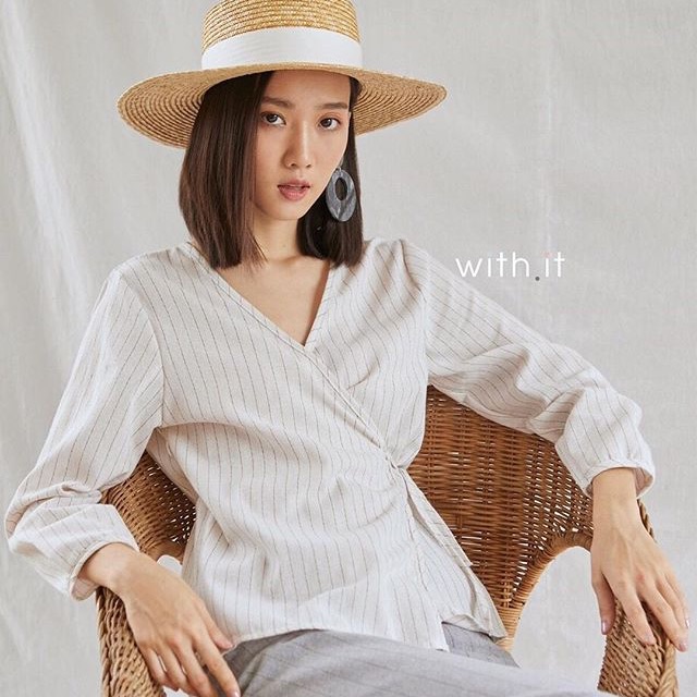 [Unused] With.it.store TP0180 linen wrap front top | withit withitstore nature nature.bkk naturebkk behers papers