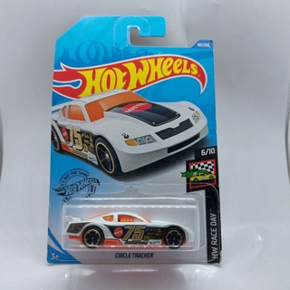 รถเหล็ก Hotwheels CIRCLE TRACKER สีขาว เบอร์ 75 (ib025)