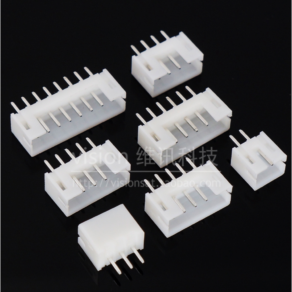 (10 ชิ้น) Ph2.0 ขาตรงที่วางขาซ็อกเก็ตสีขาว 2p 3p 4p 5p 6p 8pin 2.0MM