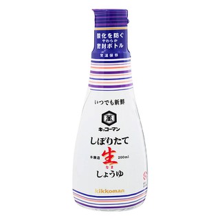 Kikkoman ซอสถัวเหลืองญี่ปุ่น ชิโบริตาเตะ นามา โชยุ นำเข้าจากญี่ปุ่น ขนาด 200 ml