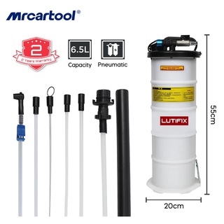 MRCARTOOL LUTIFIX 6.5L น้ำมันเครื่องเปลี่ยนสูญญากาศเกียร์ Extractor นิวเมติกของเหลว Evacuator ของเหลวเปลี่ยนเครื่องมือ Oil Extractor เครื่องมือ ของเหลว นิวเมติก ตัวอพยพ เปลี่ยนน้ํามัน เครื่องมือ ถอดน้ํามัน ปั๊ม เครื่องมือซ่อมอัตโนมัติ