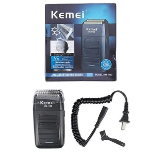 Greatshopping ค่าส่งถูก พร้อมส่ง !!! Kemei KM1102 KM-1102 เครื่องโกนหนวดแบบชาร์จไฟ