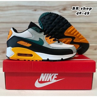 Nike Air Max90 (size40-45)เทาเขียวส้ม