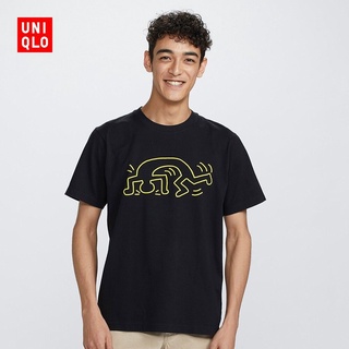 ((UT) เสื้อยืด พิมพ์ลาย Keith Haring สไตล์ยุโรป อเมริกัน สําหรับผู้ชาย ผู้หญิง