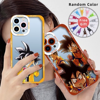 เคสโทรศัพท์มือถือ ซิลิโคนนุ่ม ลายการ์ตูนดราก้อนบอล ยอดนิยม สําหรับ iPhone 13 Pro Max 11 12 lphone SE 2022 7 8 Plus