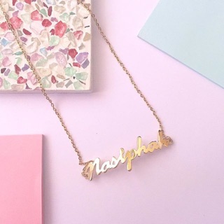 words necklace สร้อยคออักษร