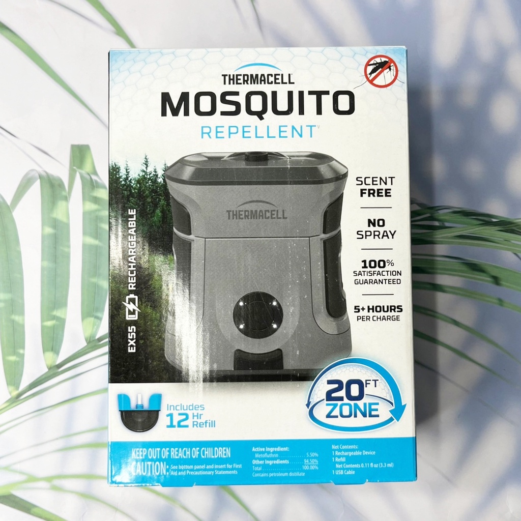 (Thermacell®) Mosquito Repellent EX55-Series Rechargeable Repeller Includes 12-Hr Refill เครื่องไล่ยุง แบบชาร์จไฟได้
