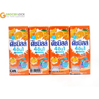 ดัชมิลล์ โยเกิร์ตพร้อมดื่ม ยูเอชที รสส้ม : รสส้ม  180ml x 4pcs (Dutch Mill  Yoghurt UHT  : Orange )