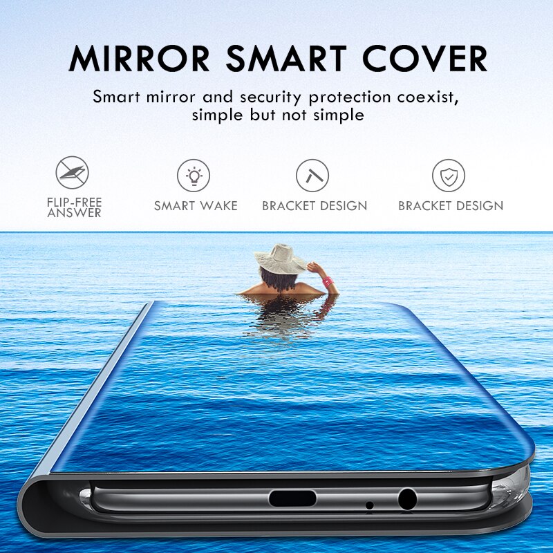 Mirror Casing Cover Xiaomi Poco F3 X3 NFC M3 Pro Mi11i Mi 11i Redmi Note 10 Pro Note 10S Flip Phone Case #8