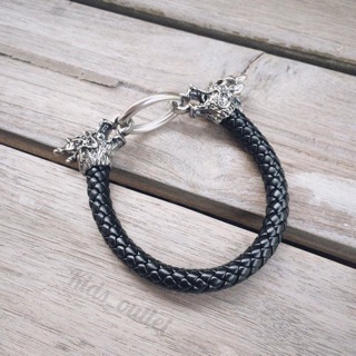 กำไลหนัง Leather Bracelet รุ่นมังกร