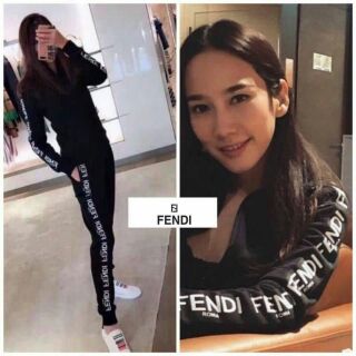 Set Fend เสื้อแขนยาว+กางเกงขายาวผ้าคอตต้อน