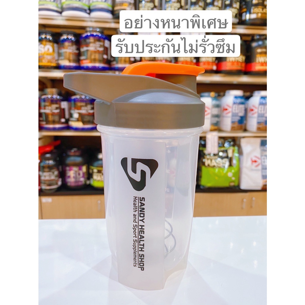 Sandy Shaker 500ml.(หนาพิเศษ)รับประกันไม่รั่วซึม แก้วเขย่าเวย์ แก้วเชกเวย์ เชกเกอร์ อย่างดี  ขนาด500ml.