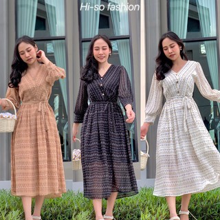 H537 เดรส ผ้าชีฟอง Hi-so fashion