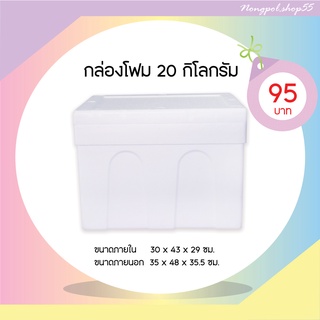 กล่องโฟม ลังโฟม กล่องโฟมขนาด 20 กิโลกรัม