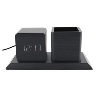 clock CLOCK LED PEN 18X10CM. BLACK HLS Home decoration Home &amp; Furniture นาฬิกา นาฬิกาตั้งโต๊ะ LED HOME LIVING STYLE PEN