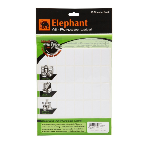ป้ายสติ๊กเกอร์ ตราช้าง แล็ป A7 19x38 มม.