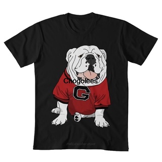 เสื้อยืด พิมพ์ลายฟุตบอล Uga Bulldog University Of Georgia Uga Go Dawgs แฟชั่นสําหรับผู้ชายS-5XL