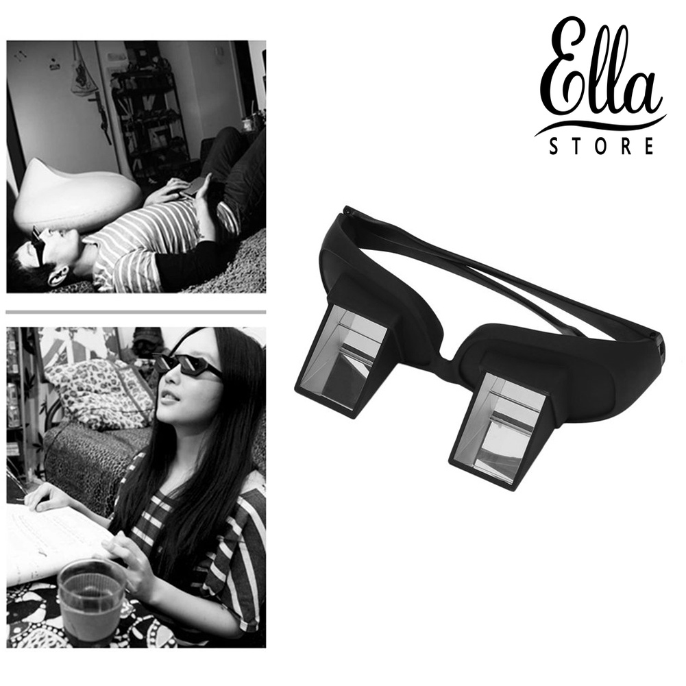 Ellastore123 แว่นตาอ่านหนังสือ ปริซึม แนวนอน สําหรับอ่านหนังสือ TV