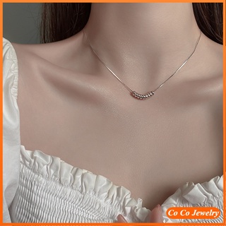 Cocojewelry สร้อยคอโซ่ ประดับลูกปัด หรูหรา ระดับไฮเอนด์ เรียบง่าย สําหรับผู้หญิง นักเรียน