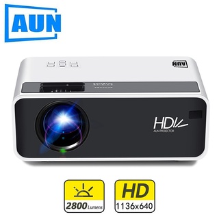 AUN D60 โปรเจคเตอร์ mini โฮมโปรเจคเตอร์ โปรแจ็คเตอร์ เครื่องฉาย projector 4k wifi android เครื่องฉายหนัง โปรเจคเตอร์