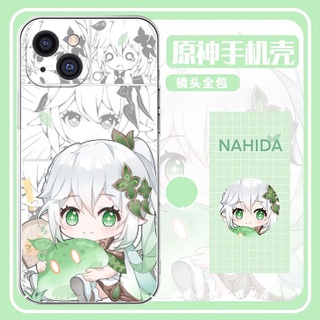 Genshin impact Nahida เคสโทรศัพท์มือถือ ลายการ์ตูนอนิเมะ Lord Kusanali Nahida สําหรับ iPhone 13 12 11 pro promax x xs xsmax xr 7 8 plus