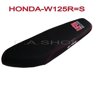 A เบาะแต่ง เบาะปาด เบาะรถมอเตอร์ไซด์สำหรับ HONDA-W125S=R รุ่นแรก หนังด้าน ด้ายแดง งานเทพ