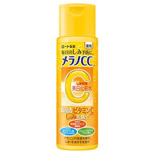 ฉลากไทย โลชั่นน้ำตบ ผสมวิตามินซี Rohto Melano CC Whitening Lotion (170ml) สูตร Original