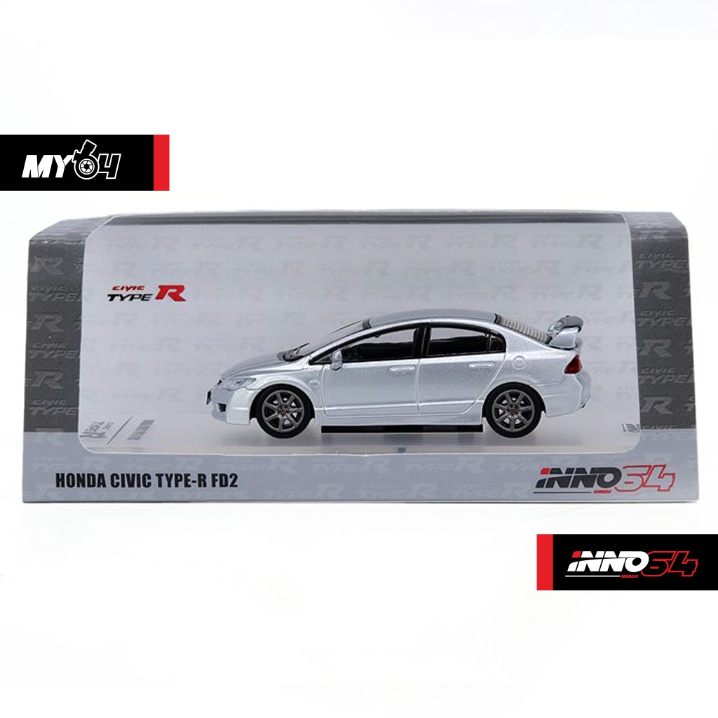 INNO MODELS INNO64 1/64 HONDA CIVIC TYPE R FD2 SILVER