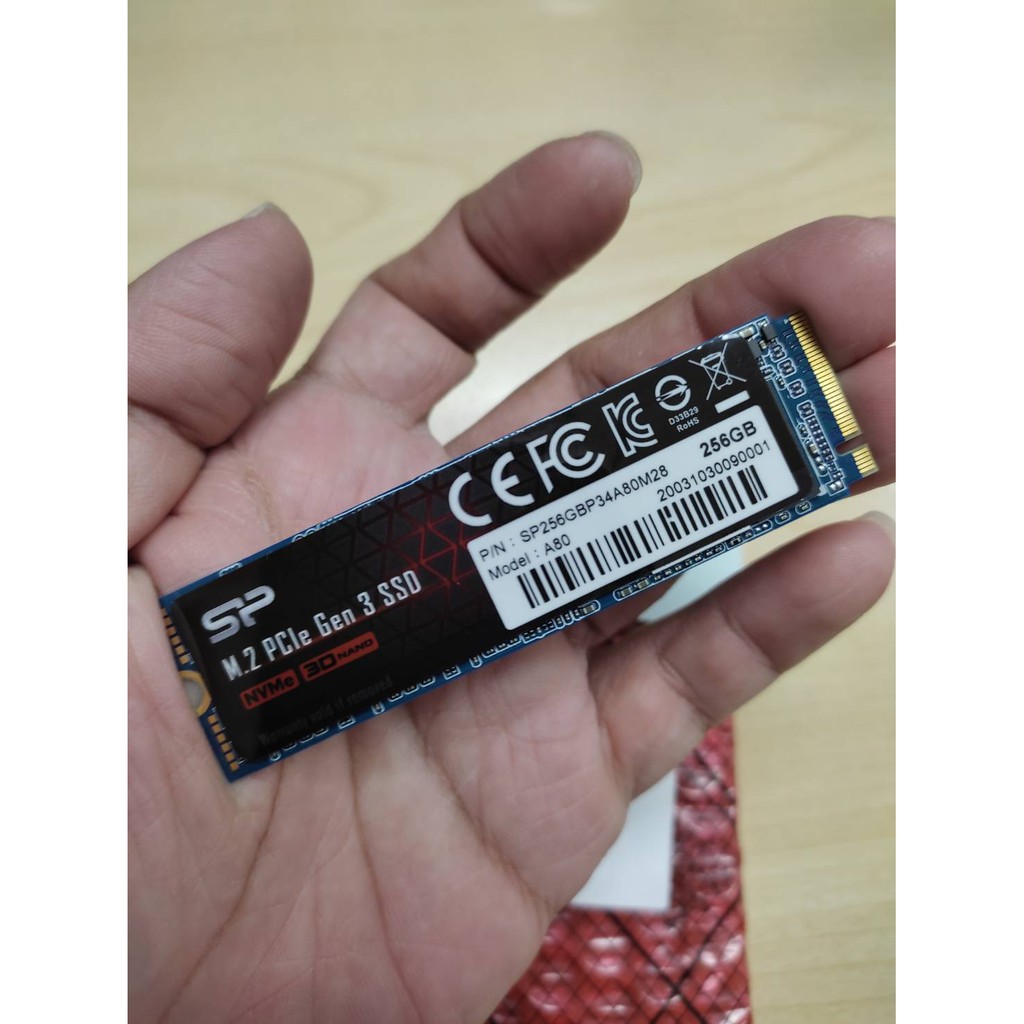 SSD SP A80 Super-fast PCIe NVMe Gen3x4 P34A80 256GB 512GB และ 1TB 2TB