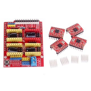 CNC Shield V3 Engraving Machine Board + A4988 Stepper Motor Driver 4 ชิ้น