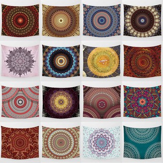 ผ้า Tapestry โพลีเอสเตอร์ลาย Mandala ขนาด 200 ซม . สําหรับแขวนตกแต่ง