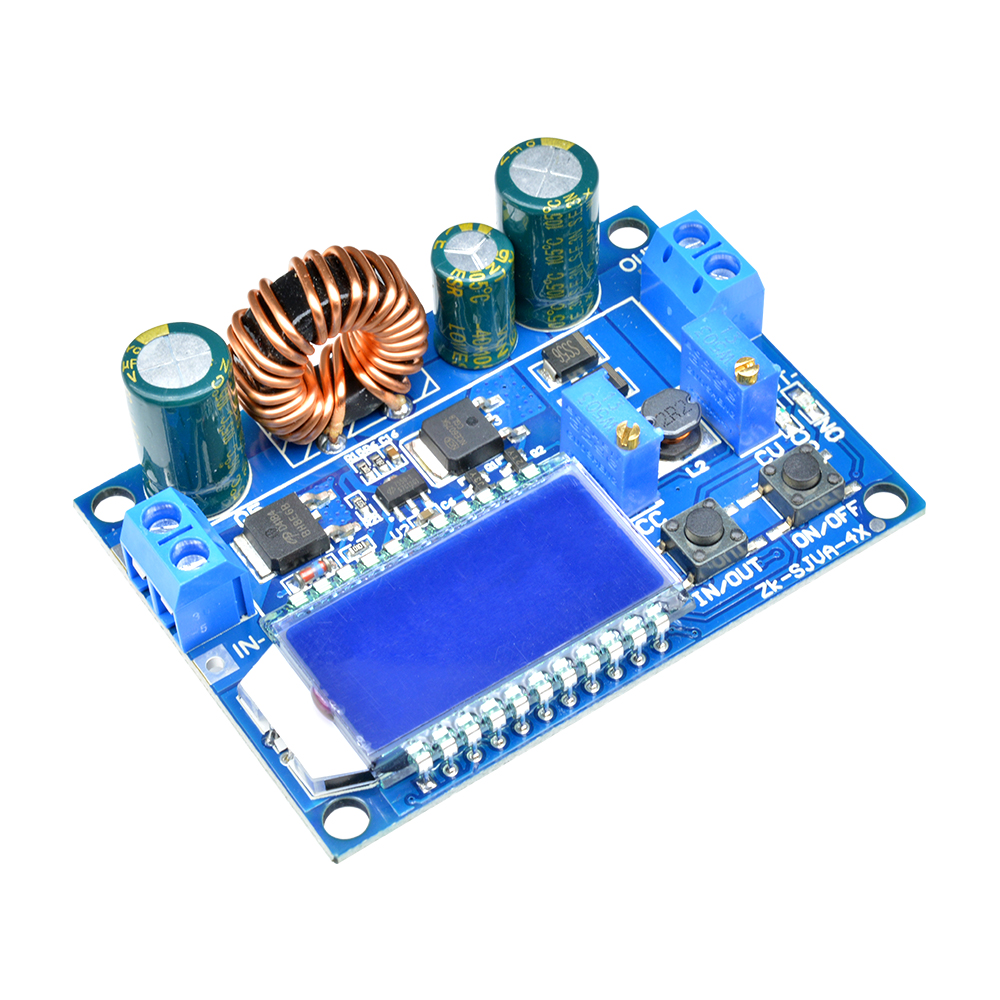 DIYMORE โมดูลเพาเวอร์ซัพพลาย   Dc 5 . 5-30 V To 0 . 5-30 V 35 W Cc Cv Buck Boost Step Up / Down Lcd – โปรปัง
