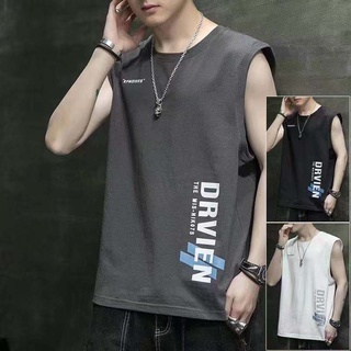 LDF Design  เสื้อแขนกุดผู้ชาย เสื้อคอกลม แฟชั่นสำหรับผู้ชาย(มี3สี)รุ่น NTC24