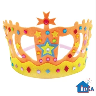 ของเล่นDIY มงกุฏเด็ก มงกุฏหมวกเด็ก DIY ของเล่นงานประดิษฐ์ มงกุฏHappy Birth day ของเล่นHademade