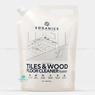 SOGANICS น้ำยาถูพื้น Eco-Friendly Tiles Wood Floor Cleaner น้ำยาทำความสะอาดพื้น พื้นห้องน้ำ Soganic