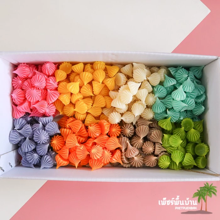 ราคาส่ง🌟อาลัวใหญ่ สูตรเพชรบุรี มี 8 สี เลือกสีได้ เนื้อเน้น ๆ 2 กก ไม่รวมลัง บรรจุถุง💝《เจ》