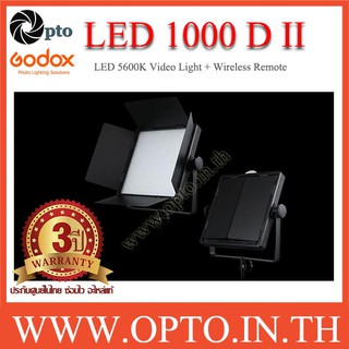 LED1000 D II Godox 5600K LED Video Light for Camera ไฟต่อเนื่องสำหรับถ่ายภาพและวีดีโอ