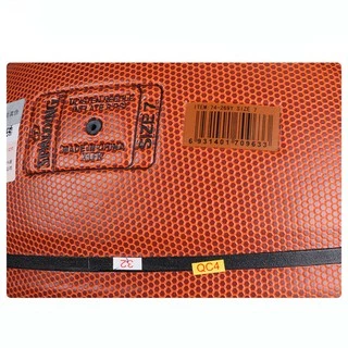 ลูกบาส ลูกบาสเกตบอล basketball Spalding Dura Grip NBA เบอร์7 มี 4สี ดำ ทอง เงิน ขาว ฟรี ตาข่ายใส่ลูกบาส+เข็มสูบ