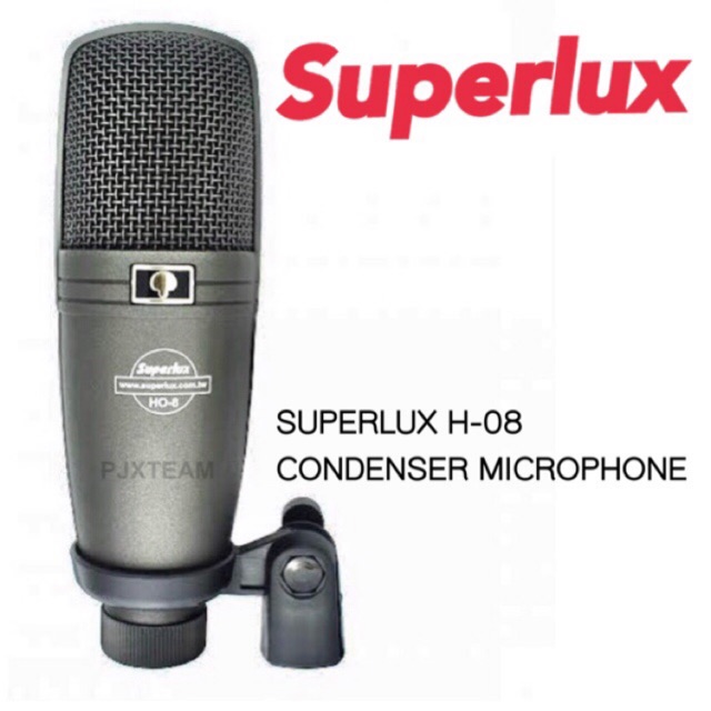 Superlux HO8 ไมค์คอนเดนเซอร์ คุณภาพดีมาก ราคาน่าคบ ประกัน 1 ปี สําหรับ ร้องเพลง TT Vlog Live Streaming Selfie Online