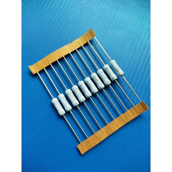 R.รีซีสเตอร์ 2 W 0.47 Ohm. ตัวต้านทาน (แพ็ค 10 ตัว)