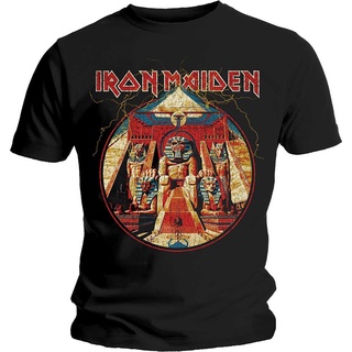 เสื้อยืดลําลอง แขนสั้น คอกลม พิมพ์ลาย Iron Maiden คุณภาพสูง แฟชั่นสําหรับผู้ชาย