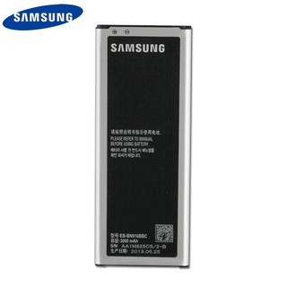 แบตเตอรี่ Samsung Original EB-BN916BBC สำหรับ Samsung GALAXY NOTE4 N9100 N9108V N9109V N9106W EB-BN916BBE พร้อม NFC 3000