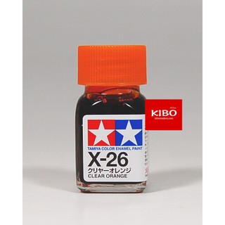 สีสูตรอีนาเมล TAMIYA X-26 Clear Orange (10 Ml)