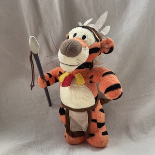 ตุ๊กตา Tigger ชุดเจ้าป่า🌳อุกะอุกะ sega 2001🏷✨rare✨