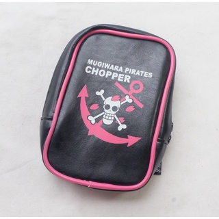 One Piece Porch Bag กว้าง 4 นิ้ว ยาว 6 นิ้ว สีดำ/ชมพู มือสอง ของแท้