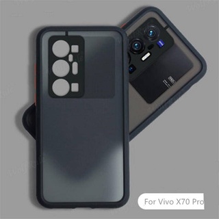 เคสโทรศัพท์มือถือ ผิวด้าน โปร่งแสง กันกระแทก สําหรับ Vivo X80 X70 X60 X50 Pro X80Pro X70Pro X60Pro X50Pro